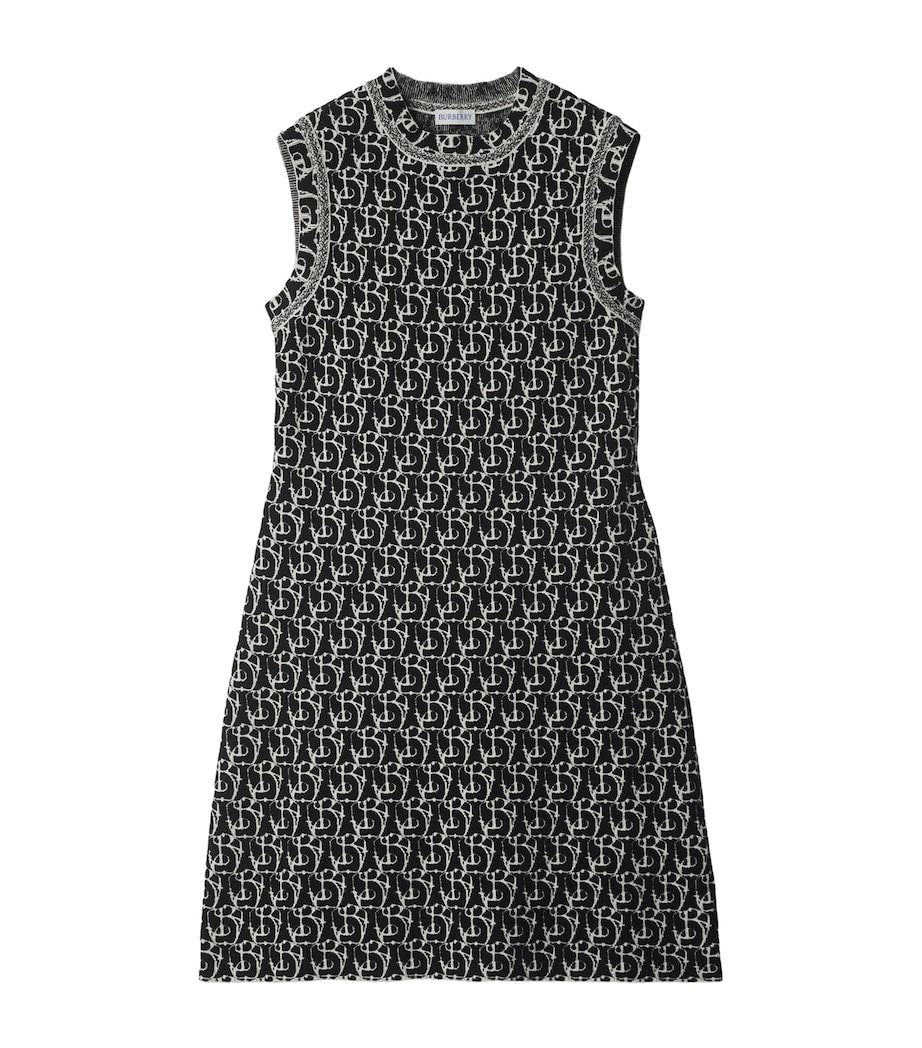 Wool-Blend B Charm Mini Dress BLACK IP PTTRN