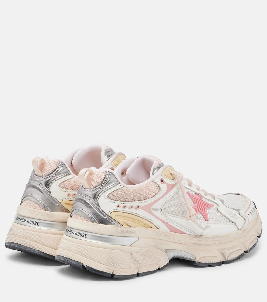Golden Goose - Lightstar leather-trimmed sneakers