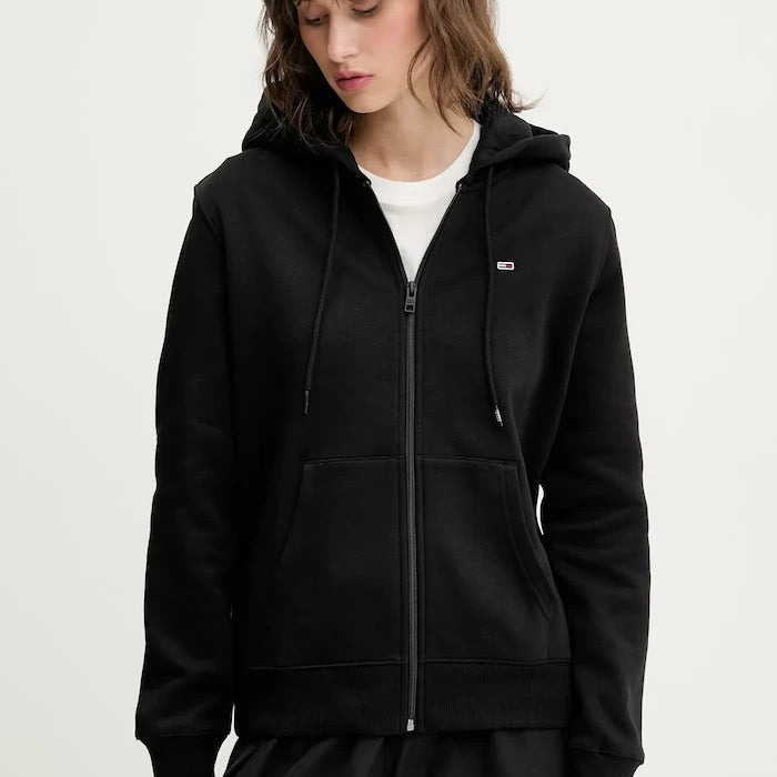 Tommy Jeans суичър с цип дамски с памук