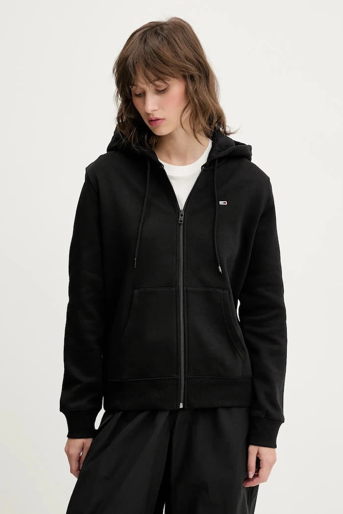 Tommy Jeans суичър с цип дамски с памук