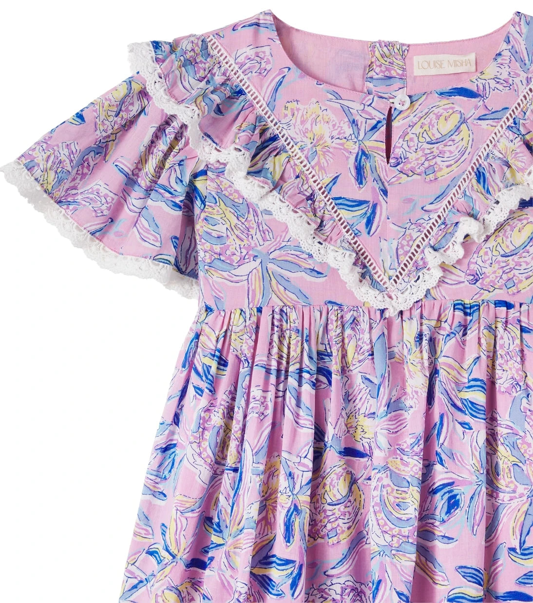 Louise Misha - Siloe ruffled printed cotton dress