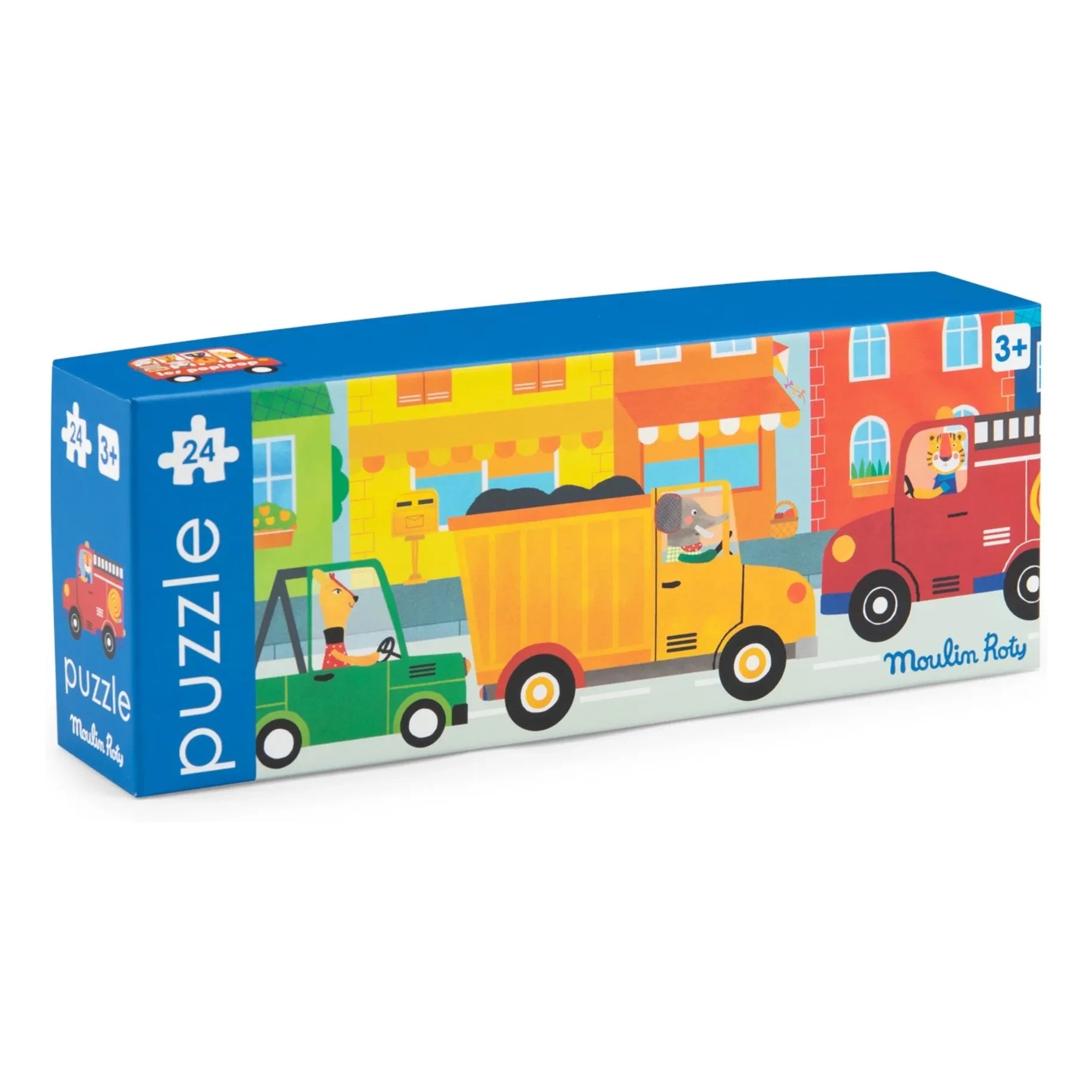 Moulin Roty - Vehicle Puzzle - 24 pieces