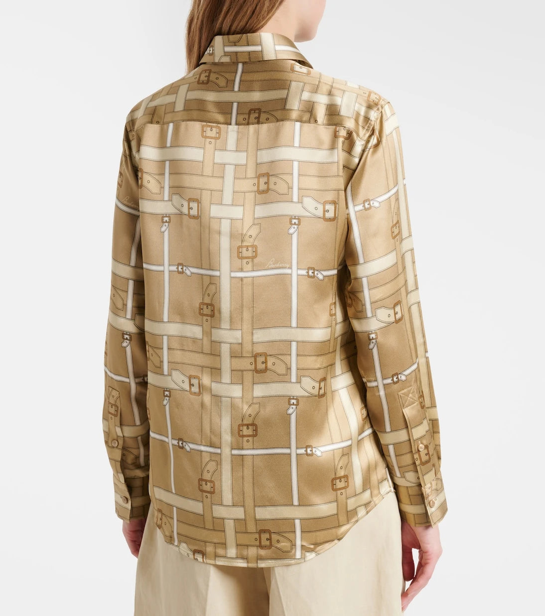 Burberry - قميص إيما ساتان مطبوع