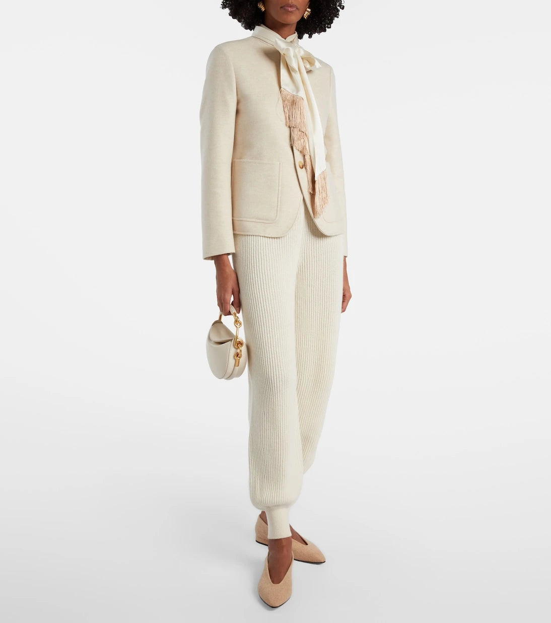 Loro Piana - Rebecca herringbone ballet flats
