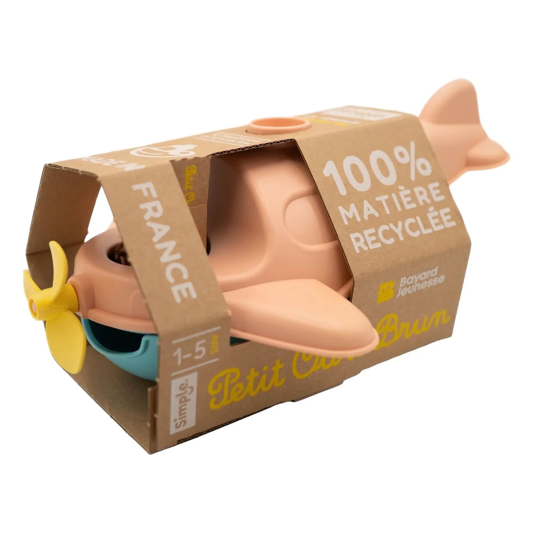 Simple - Bath floatplane - Single x Little Brown Bear | Peach