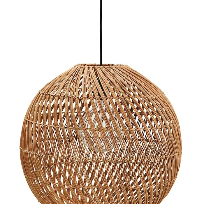 Madam Stoltz лампа висяща от ратан 45 cm