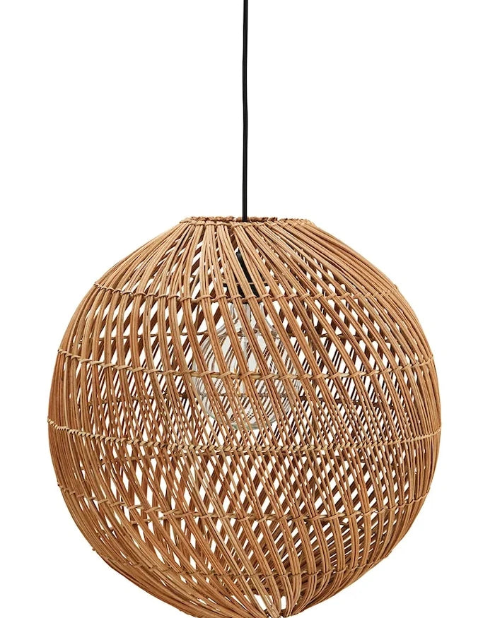 Madam Stoltz 45 cm Rattan Sarkıt Lamba