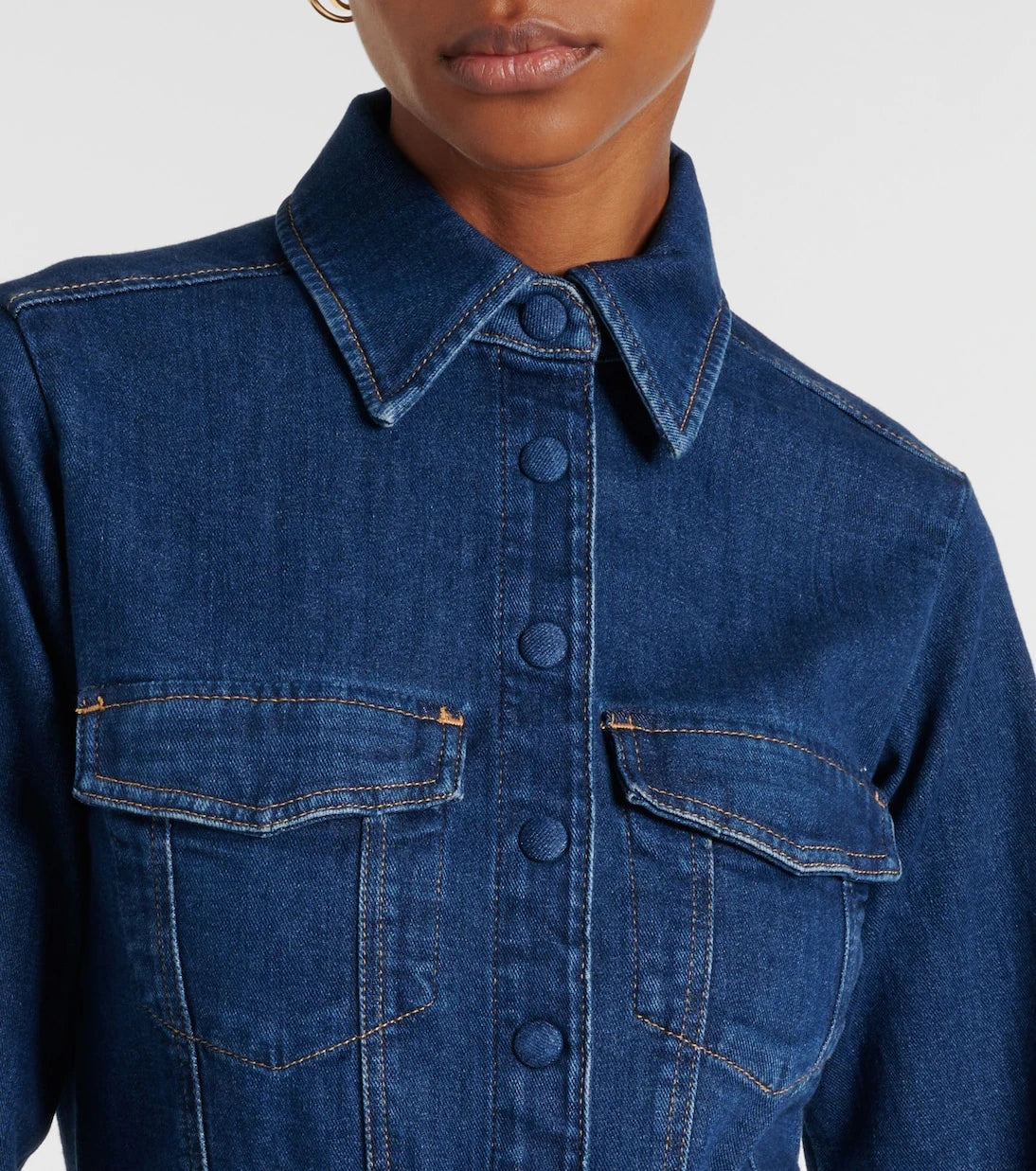 7 For All Mankind - Flared denim jumpsuit