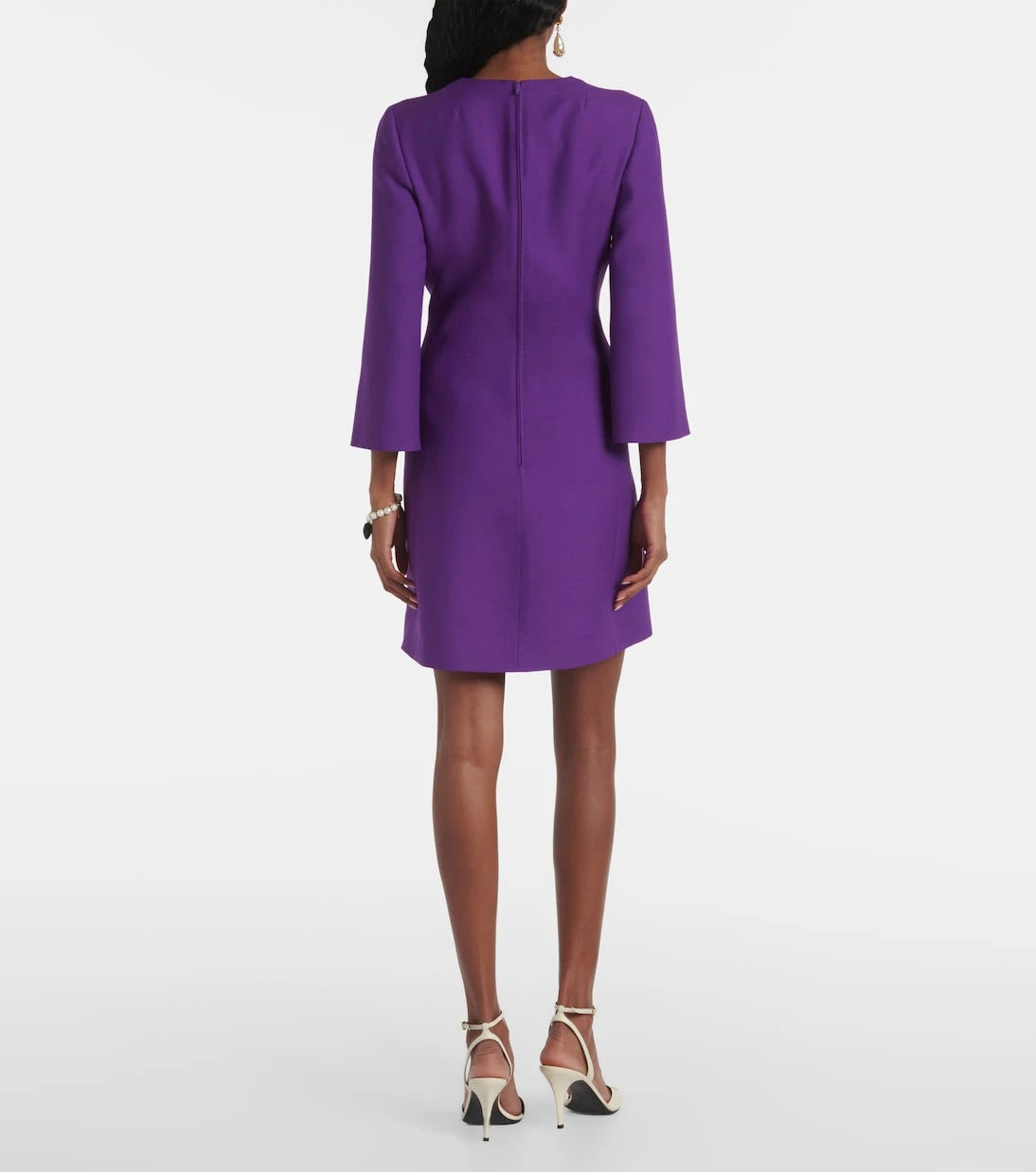 Valentino - Crepe Couture scalloped minidress