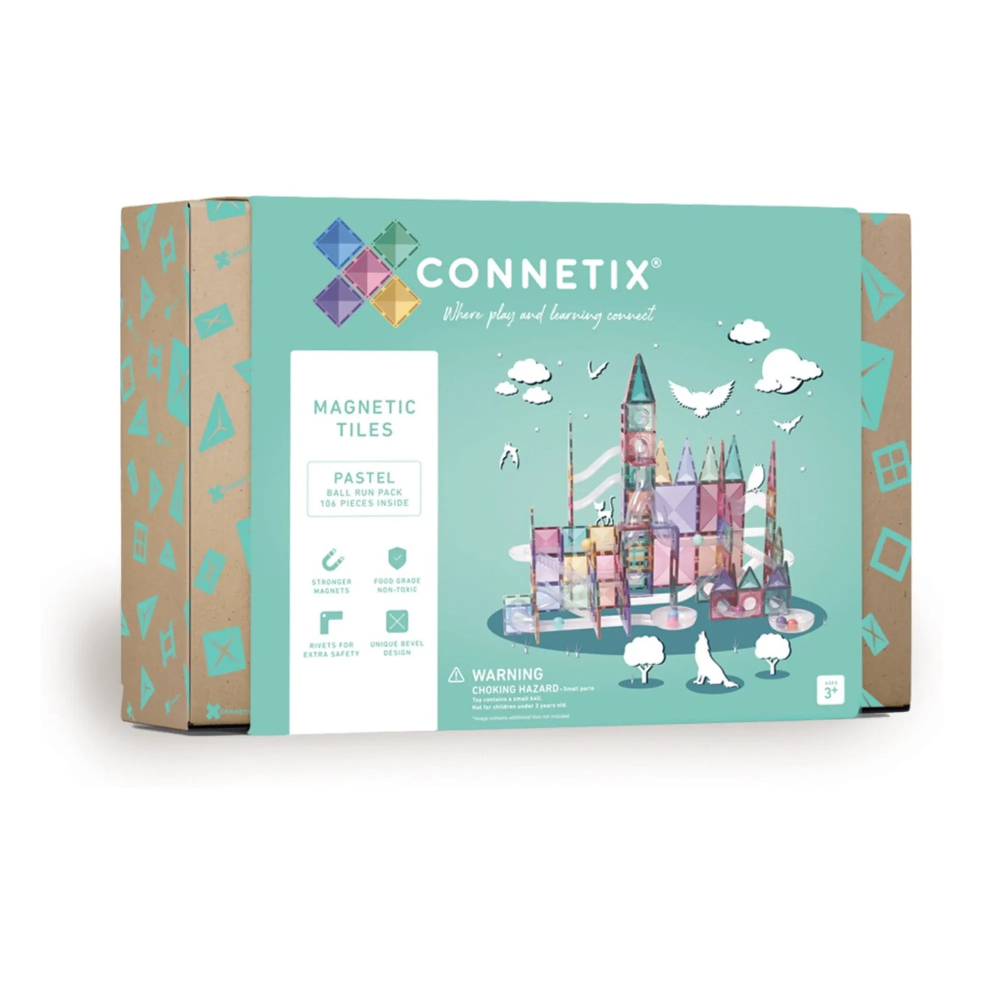 Connetix - Ball Run pack - 106 pieces | Pastel