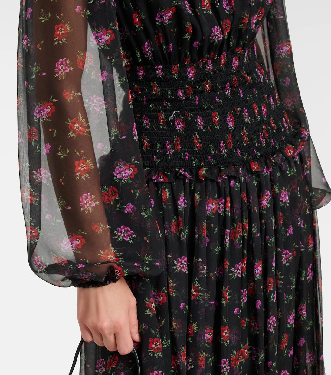 Dolce&Gabbana - Floral silk chiffon maxi dress