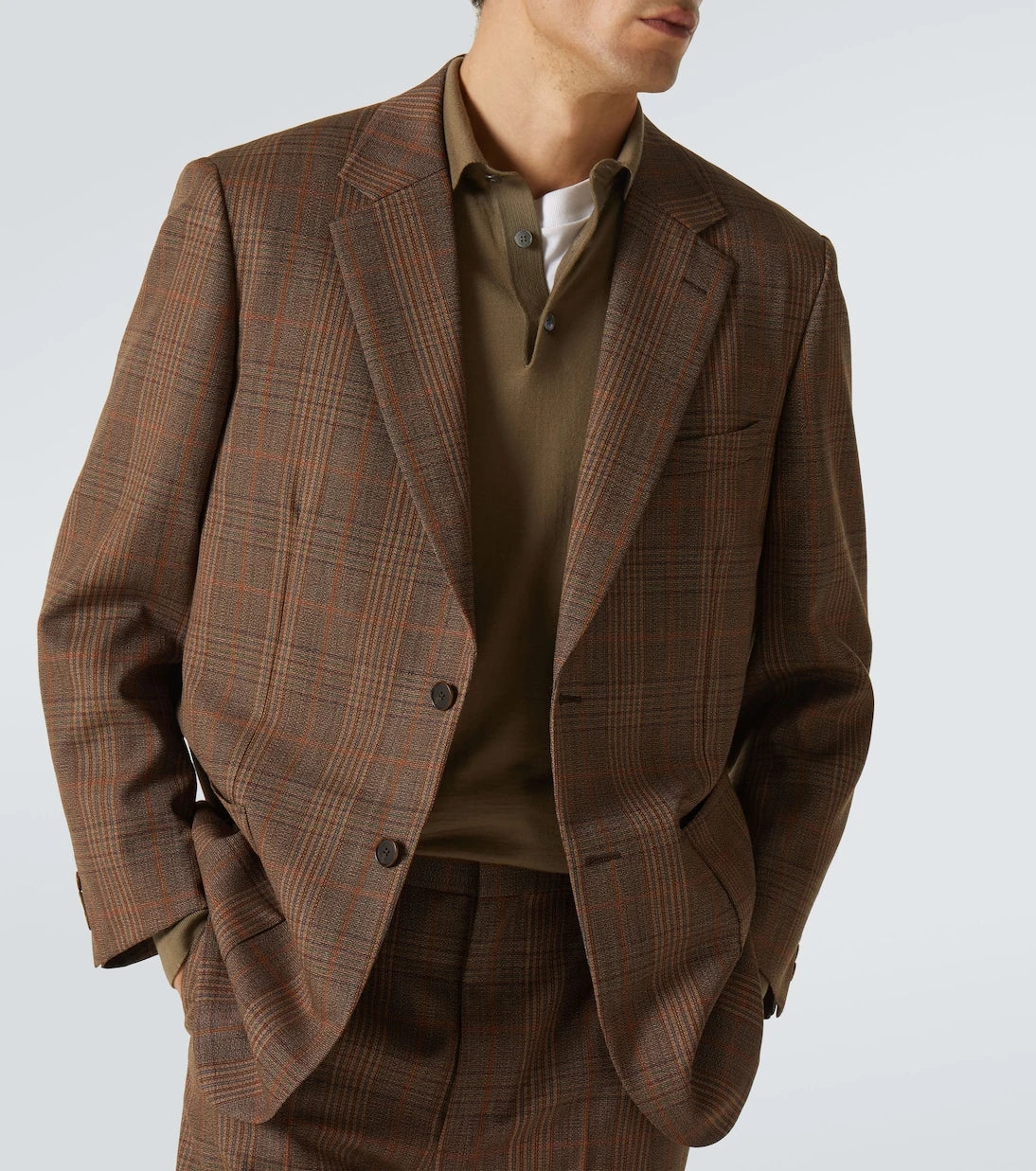 Auralee - Prince of Wales wool blazer