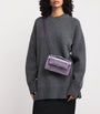 Analeena Purple Lizard Skin Top-Handle Bag