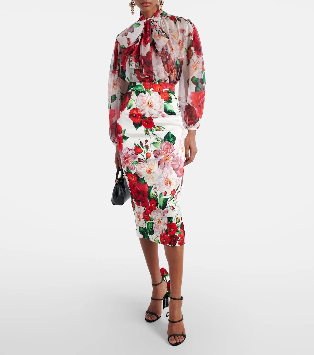 Dolce&Gabbana - Floral midi skirt