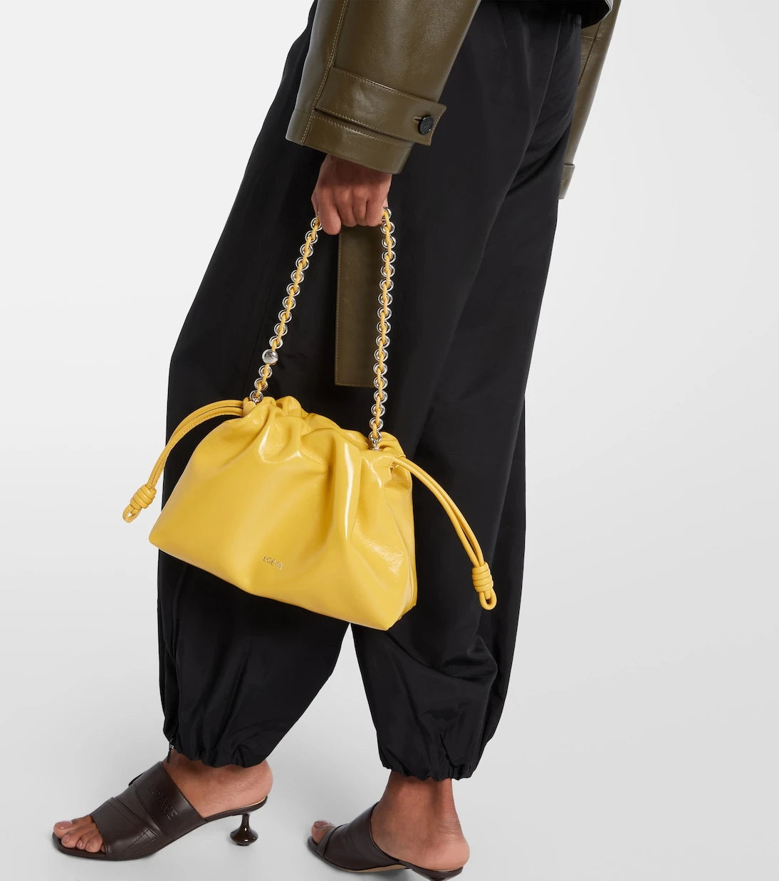 Loewe - Flamenco Medium leather clutch