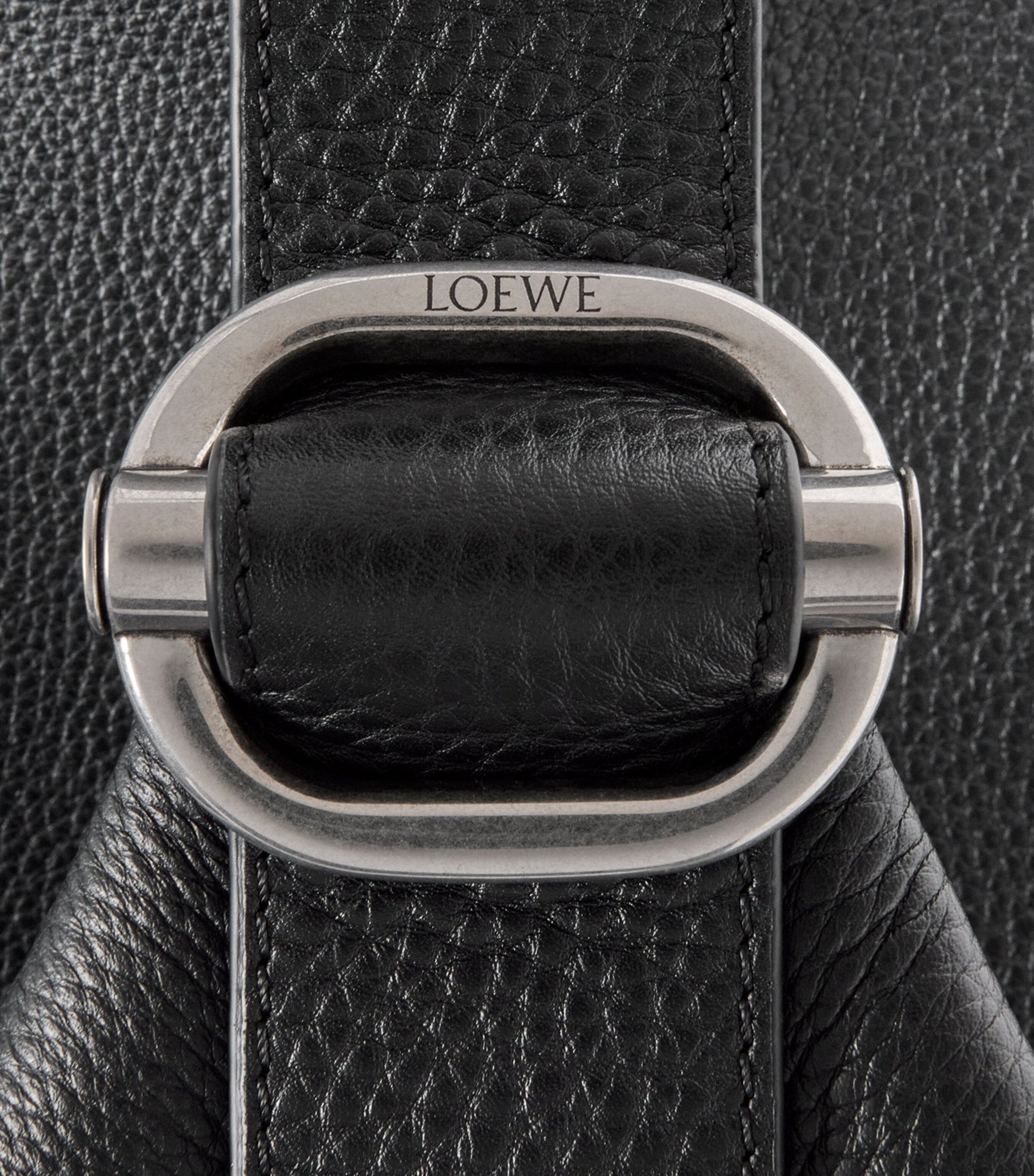LOEWE Medium Leather Loop Bucket Bag