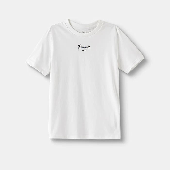 Puma çocuklar için pamuklu ESS SCRIPT Tee