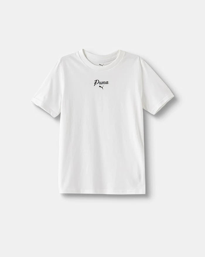 Puma çocuklar için pamuklu ESS SCRIPT Tee