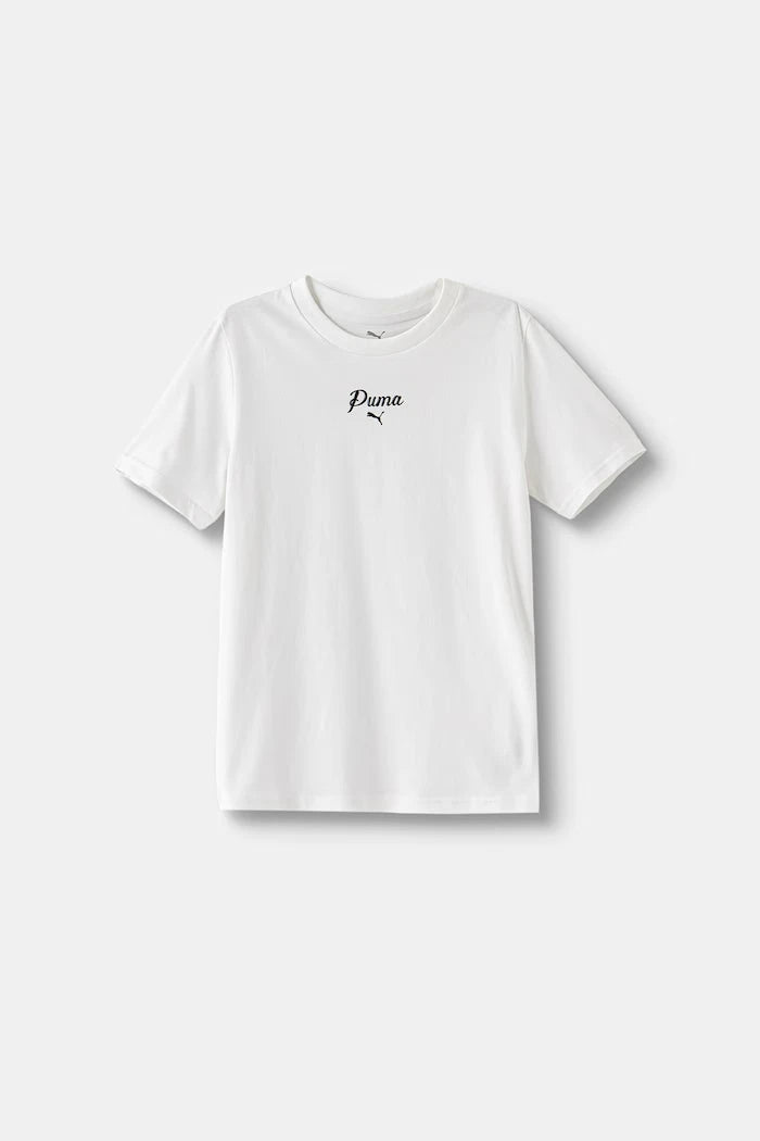 Puma çocuklar için pamuklu ESS SCRIPT Tee
