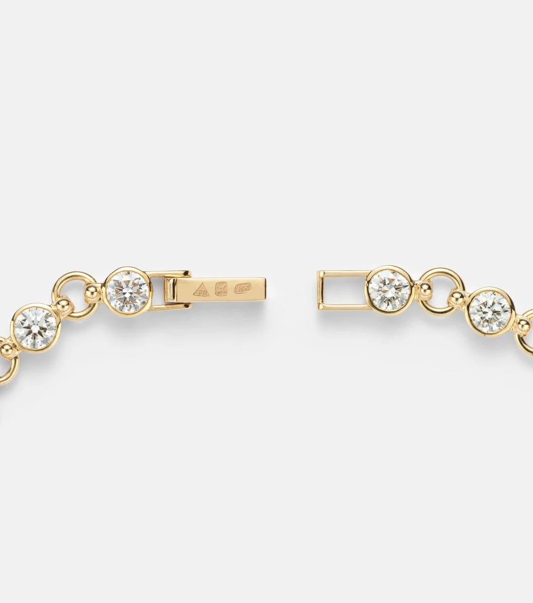 FoundRae - Rivière 18kt gold chain bracelet with diamonds