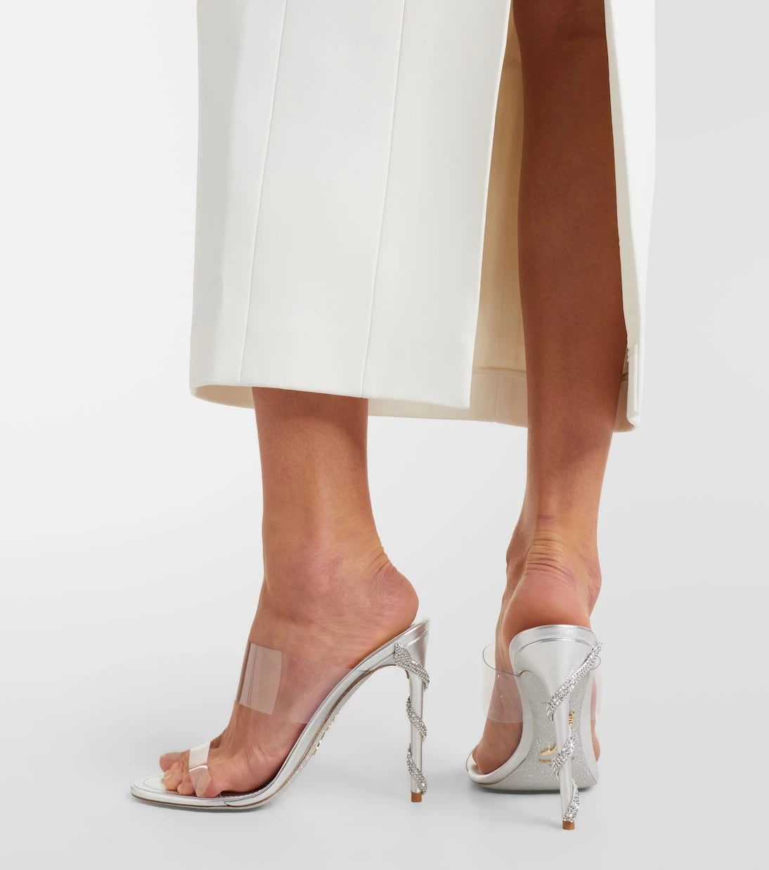 Rene Caovilla - Celebrity crystal-embellished PVC sandals