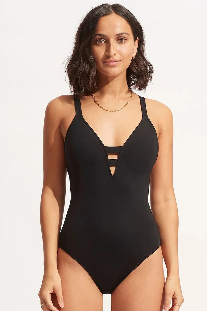 Seafolly Kadın Deep V Tek Parça Mayo