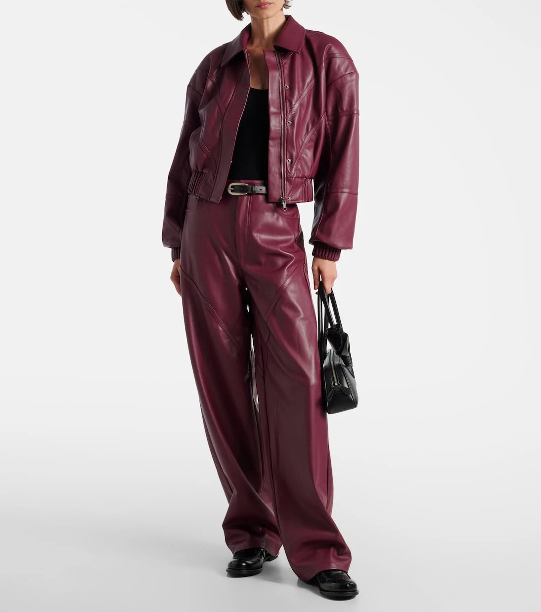 Rotate - Mid-rise wide-leg pants