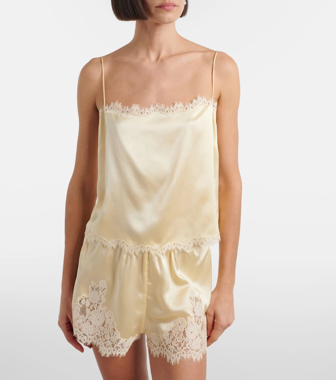 Dôen - Loure lace-trimmed silk camisole