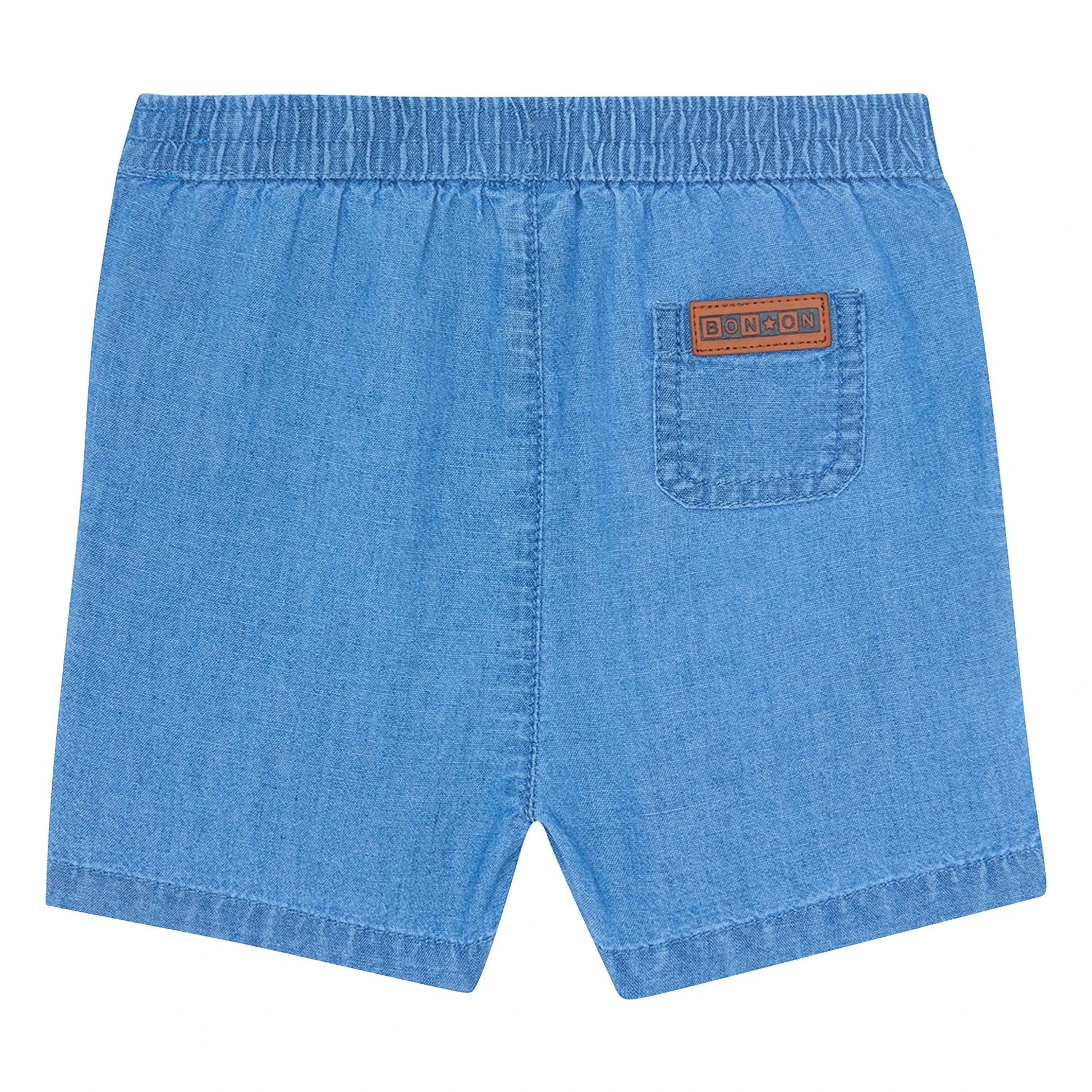 Bonton - Short Lyon Chambray | Denim blue
