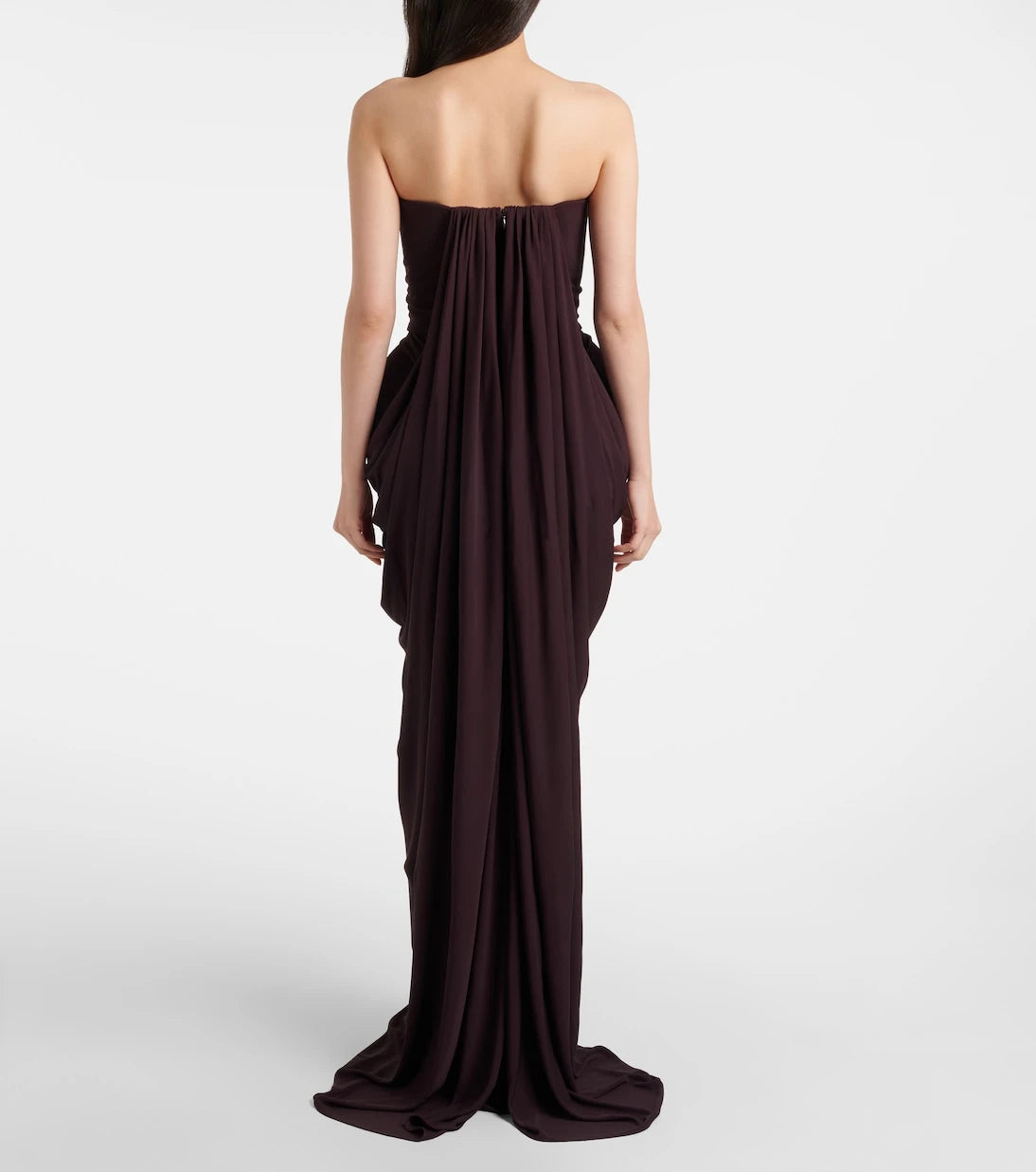 Stella McCartney - Strapless crêpe jersey gown