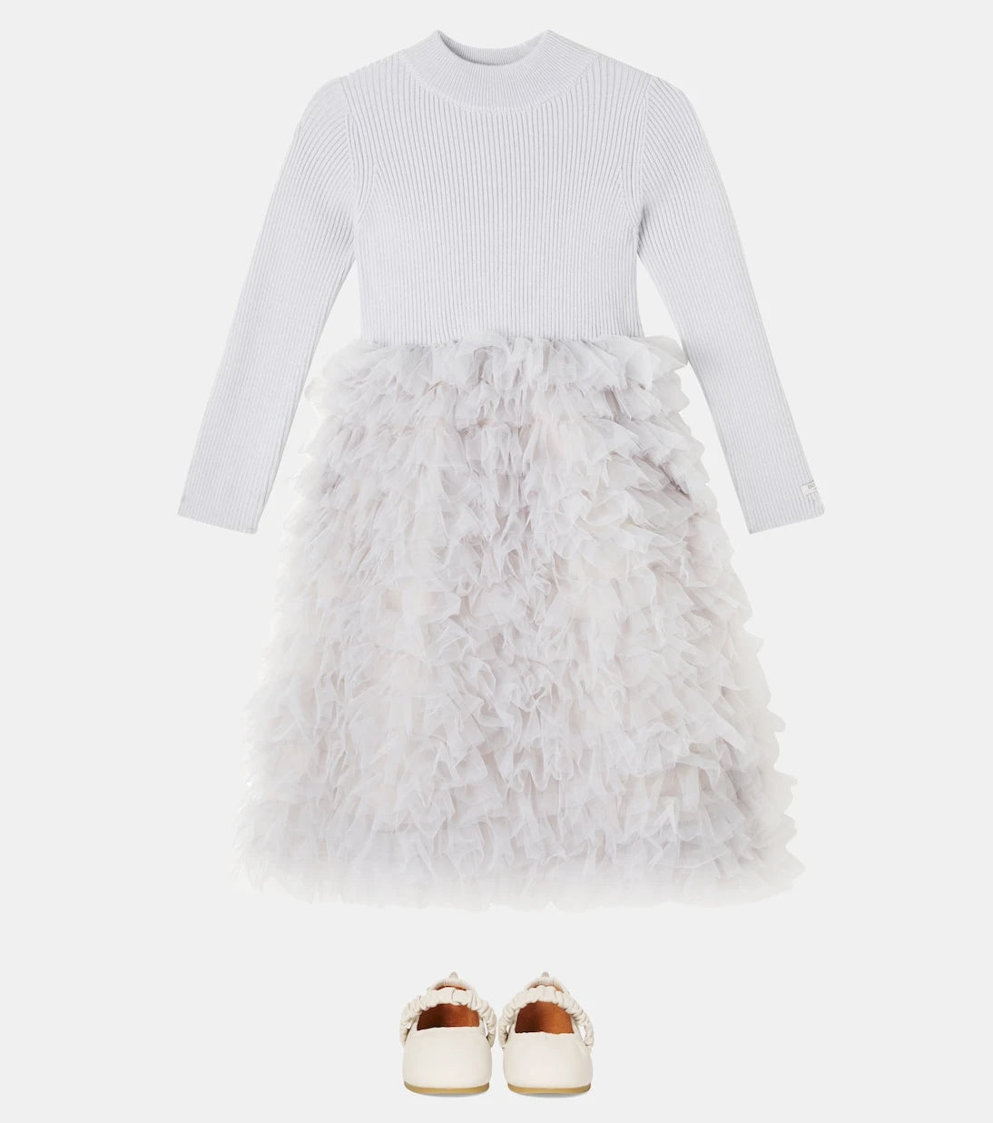 Donsje - Cecilly ruffled wool-blend tulle dress