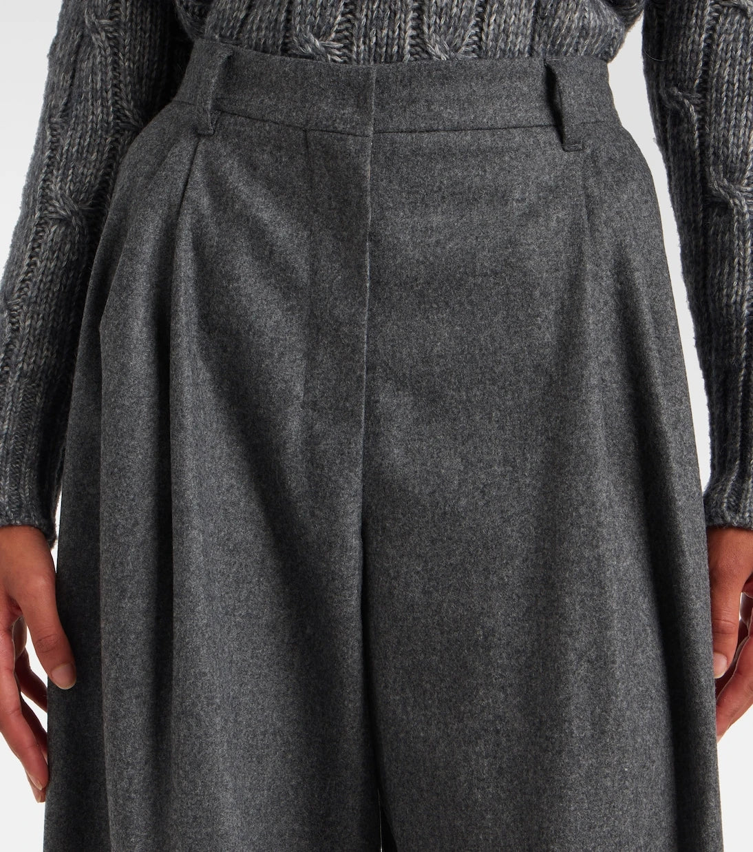 'S Max Mara - High-rise wool straight pants