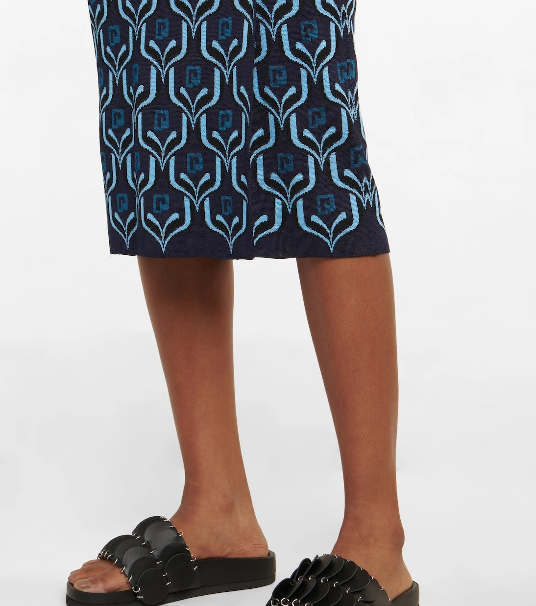 Rabanne - Jacquard maxi skirt
