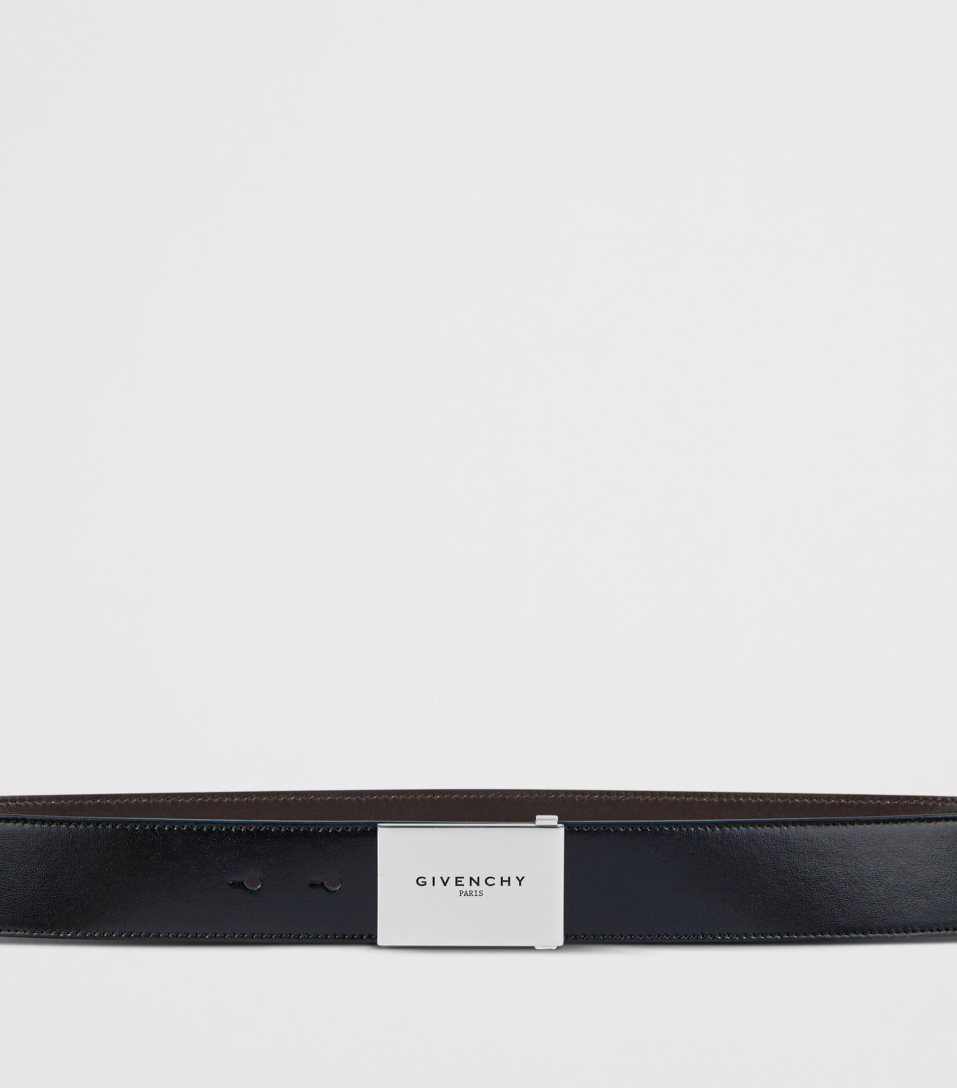 Leather Reversible Label Belt