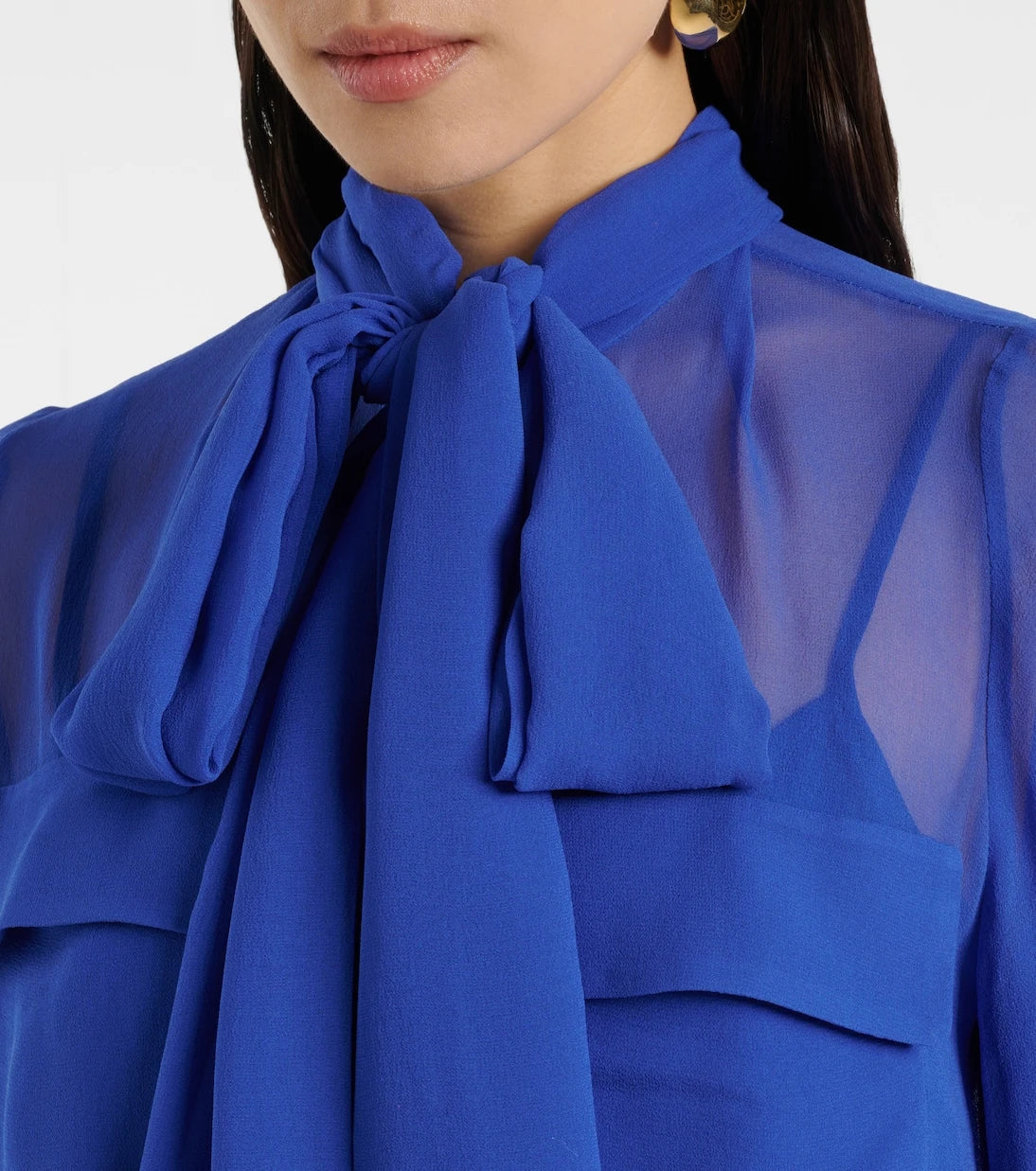 Costarellos - Silk georgette blouse