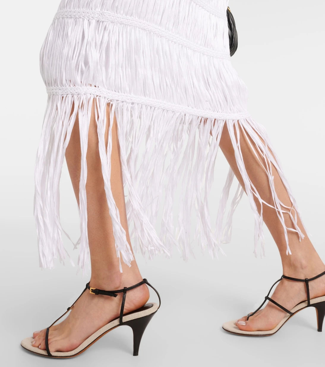Simkhai - Yarra fringed cotton midi skirt