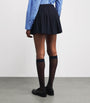 Sandro Paris Blue Pleated Mini Skirt