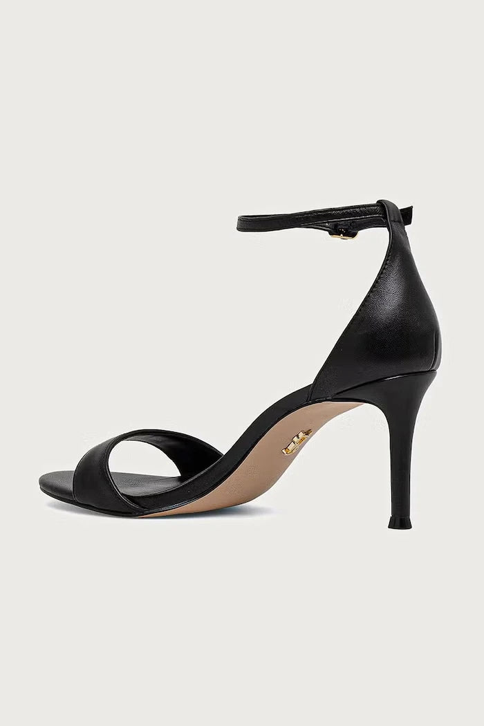 Steve Madden deri yüksek topuklu sandalet Necy
