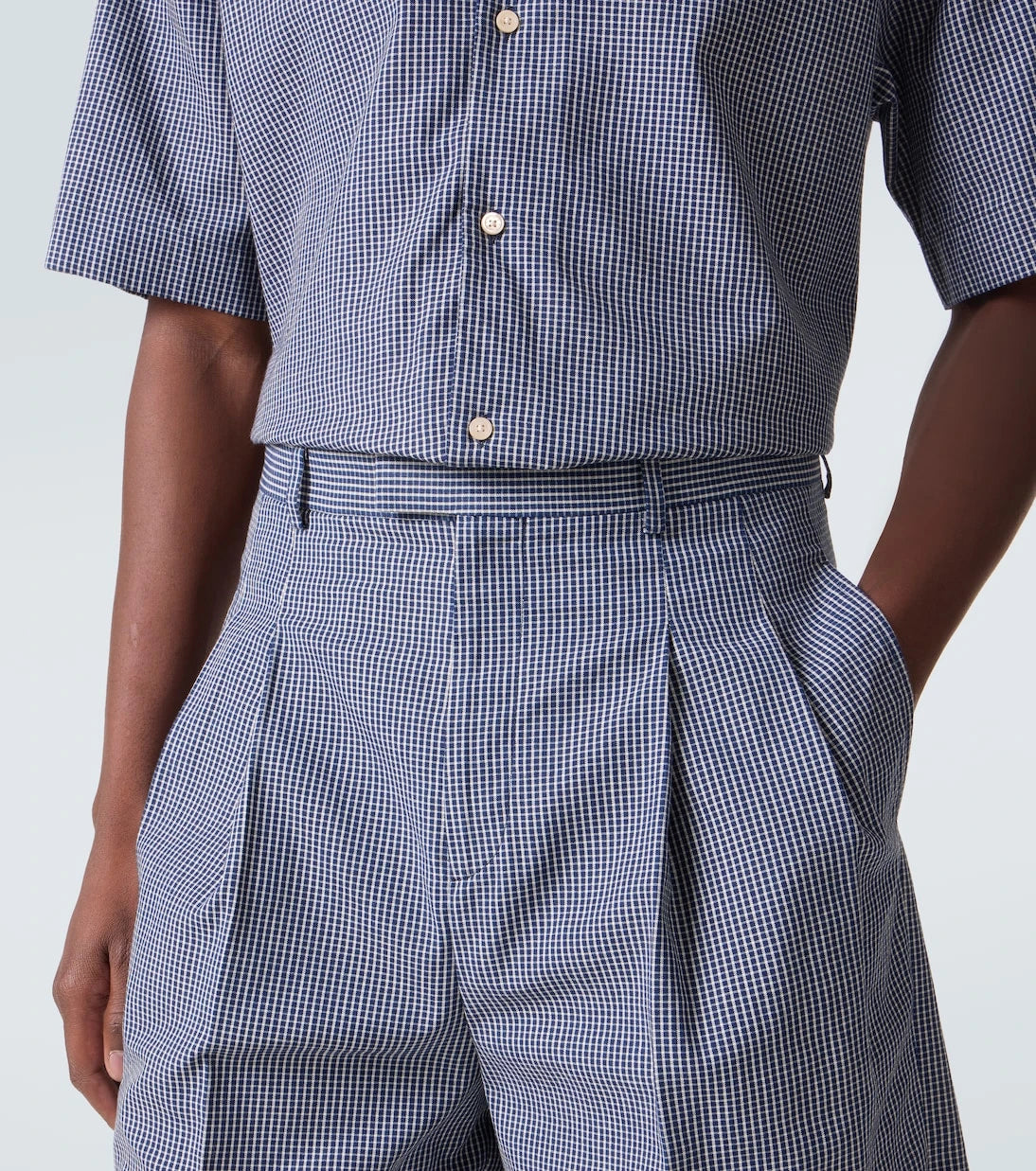 Givenchy - Checked cotton Bermuda shorts