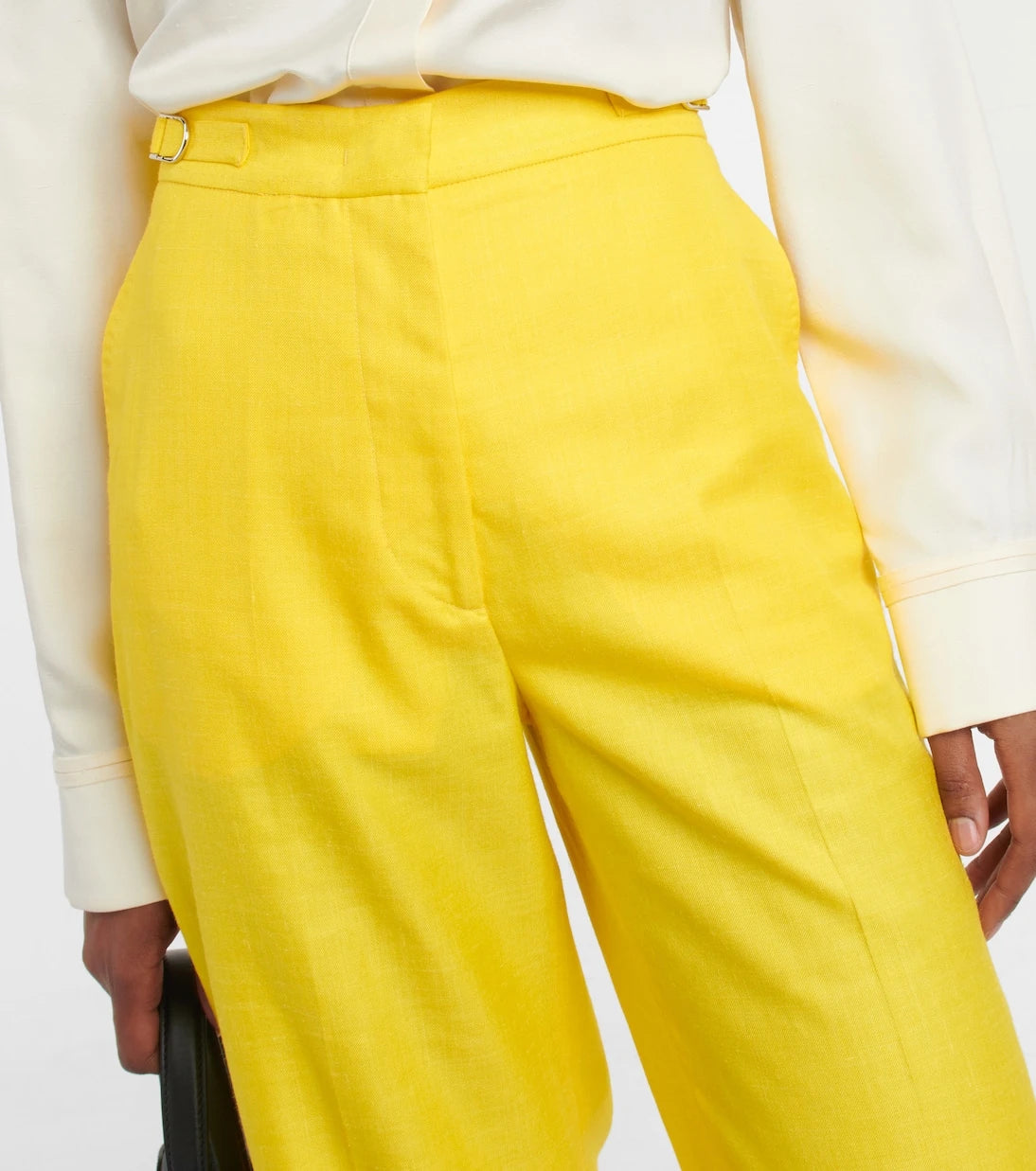 Gabriela Hearst - Straight wool, silk and linen pants