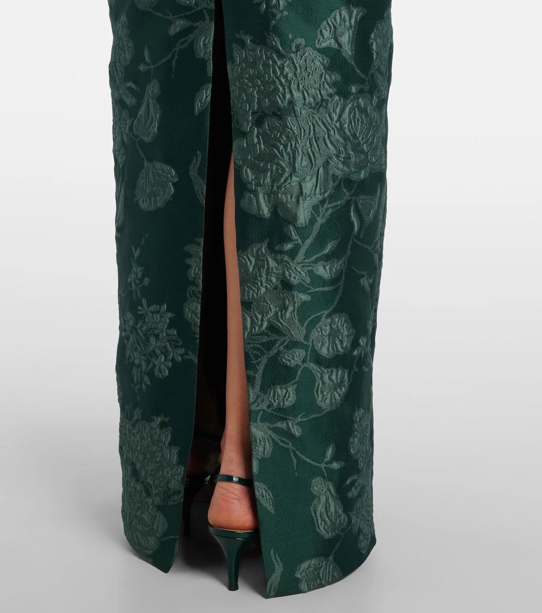 Emilia Wickstead - Aislinn floral cloqué bustier gown