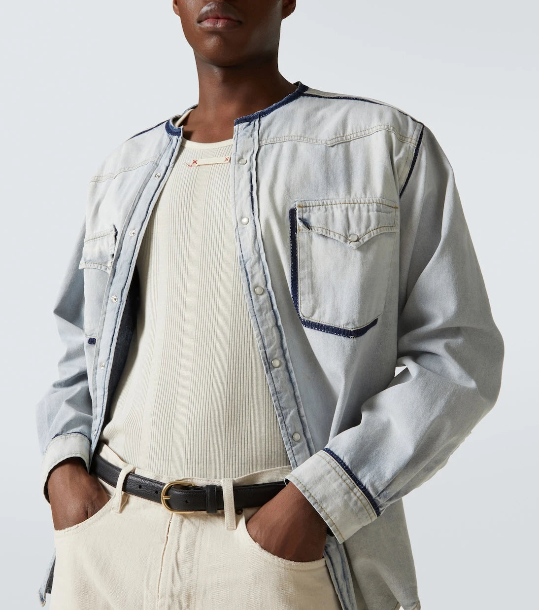 Maison Margiela - قميص جينز مزين