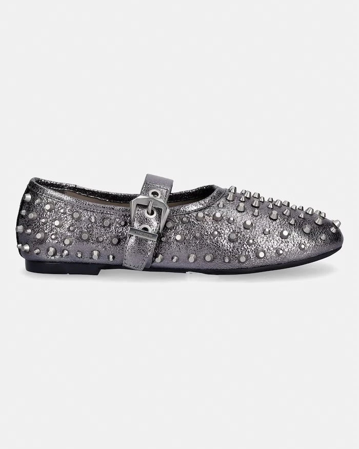 AllSaints Sabine Stud Shoe Deri Balerin
