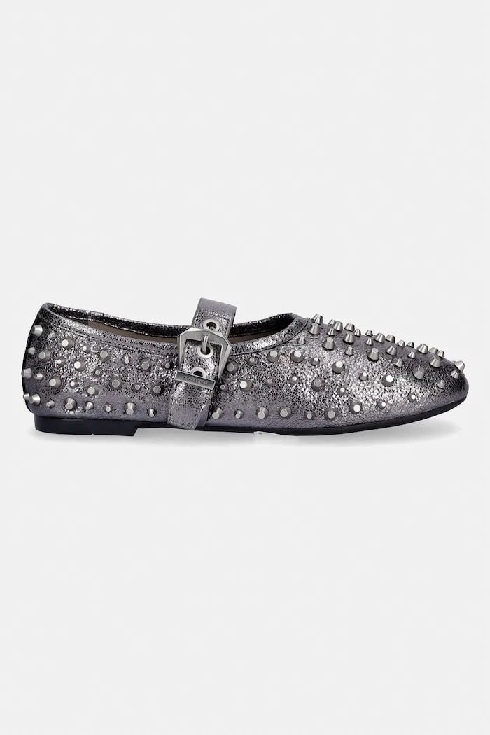Кожени балеринки AllSaints Sabine Stud Shoe