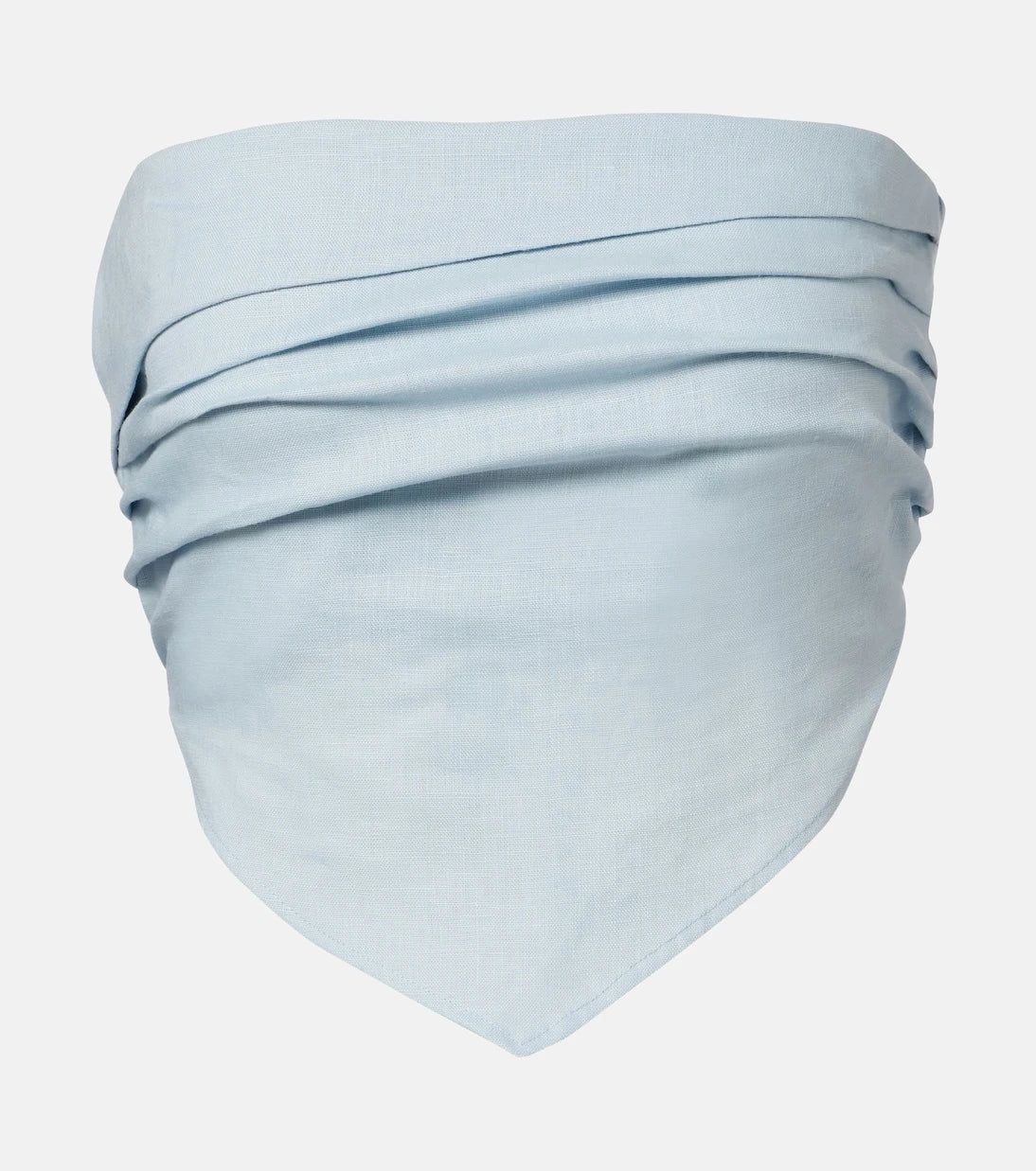 Faithfull - Antibes shirred linen crop top
