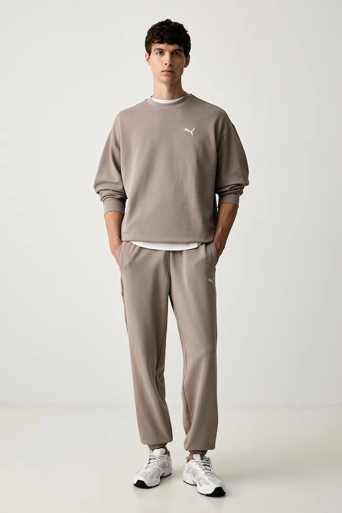 Puma erkek pamuklu Essentials Elevated sweatshirt