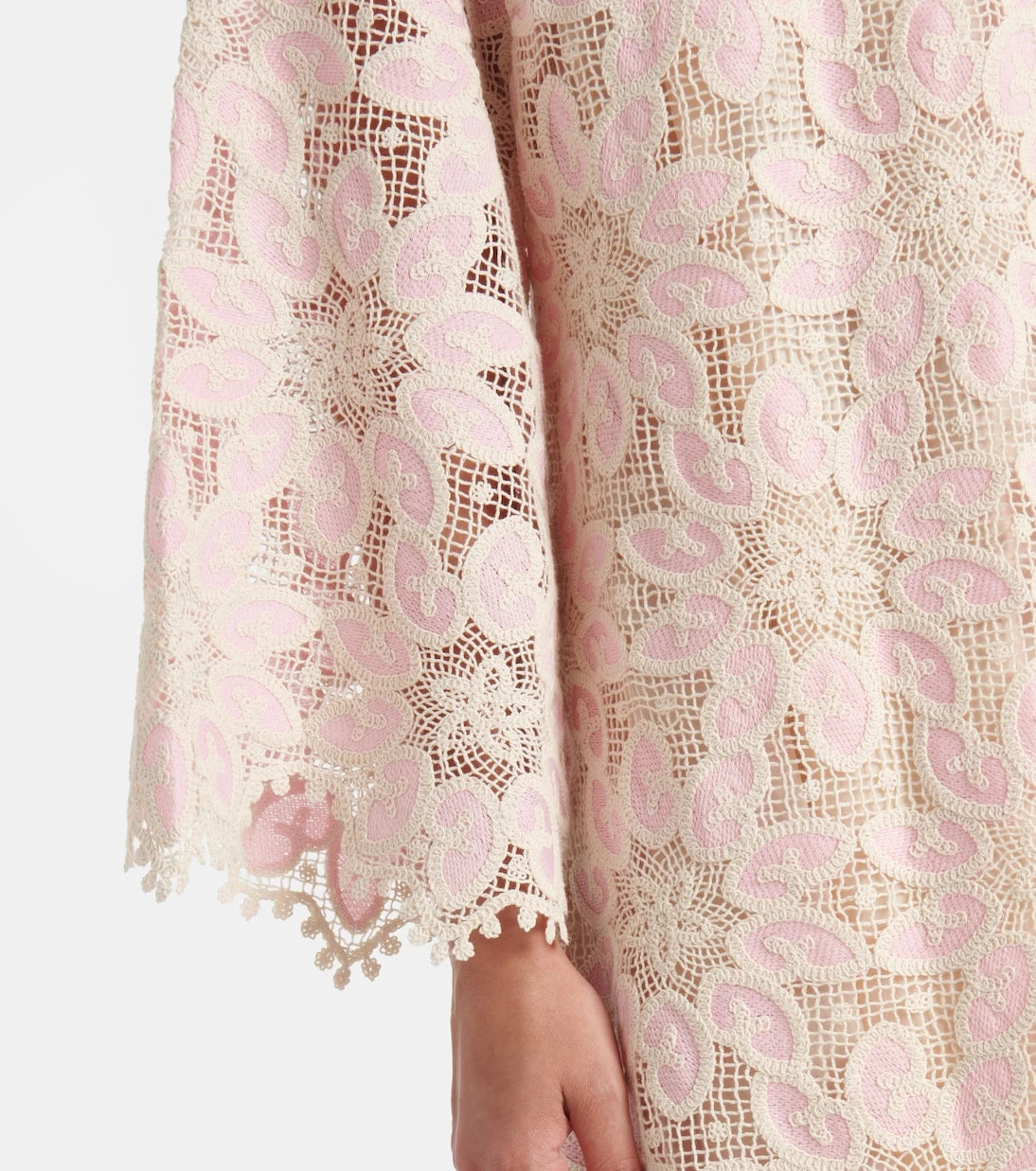 Zimmermann - Ottie scalloped lace midi dress