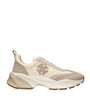 Tory Burch Beige Suede Good Luck Low Top Sneakers