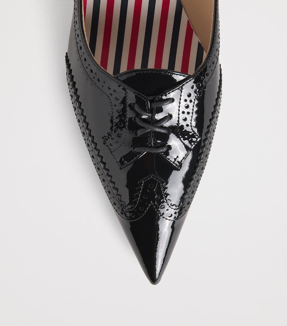 Patent Leather Wingtip Pumps 50
