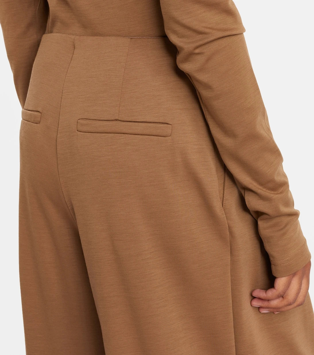 Max Mara - بنطلون Cocco بقصة أرجل واسعة من صوف الفيرجن